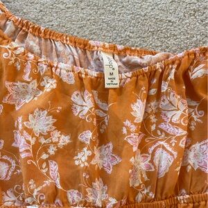NWOT: Orange Romper - M